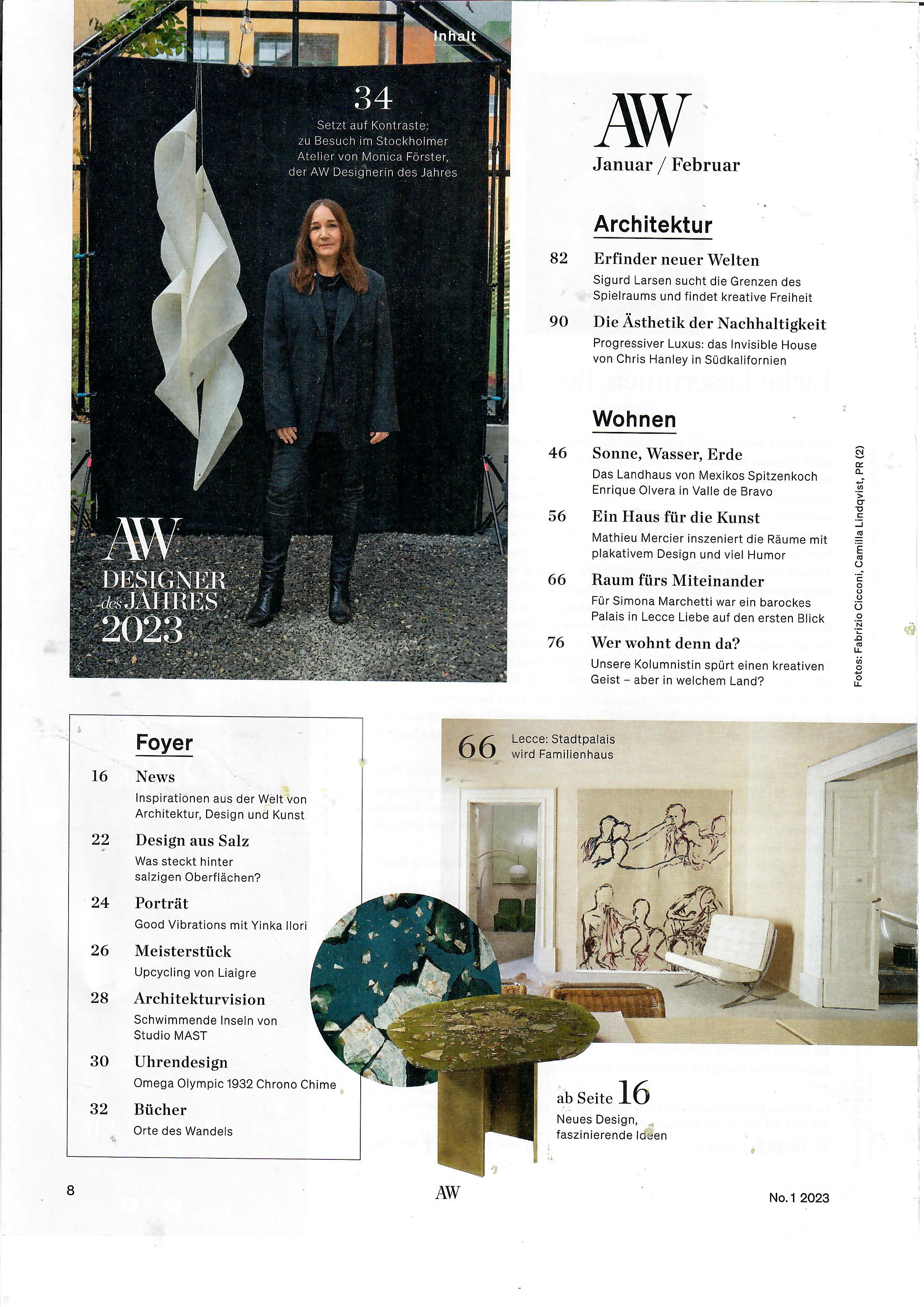 Monica Förster Design Studio AW DESIGNER OF THE YEAR 2023 — OKKO