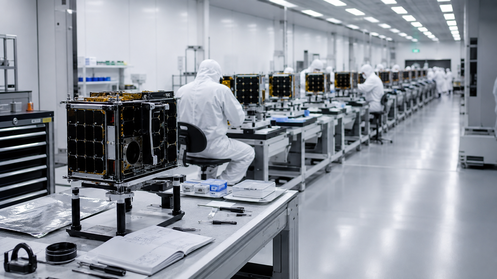 Scaling Smallsat Production: From One-Off Builds to Serial Manufacturing