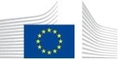 European Commission logo with EU flag and stylized building design.