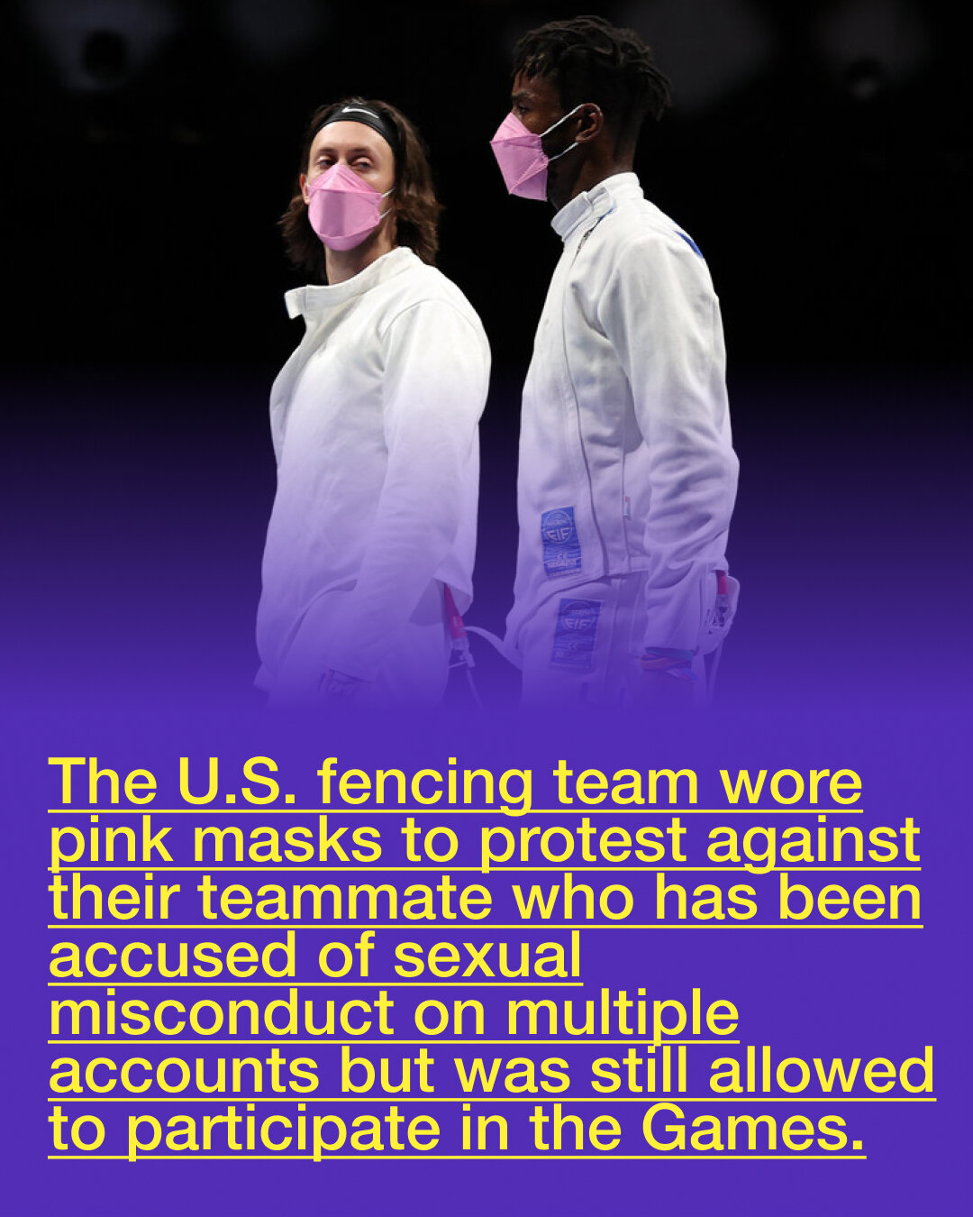 The U.S. fencing team 