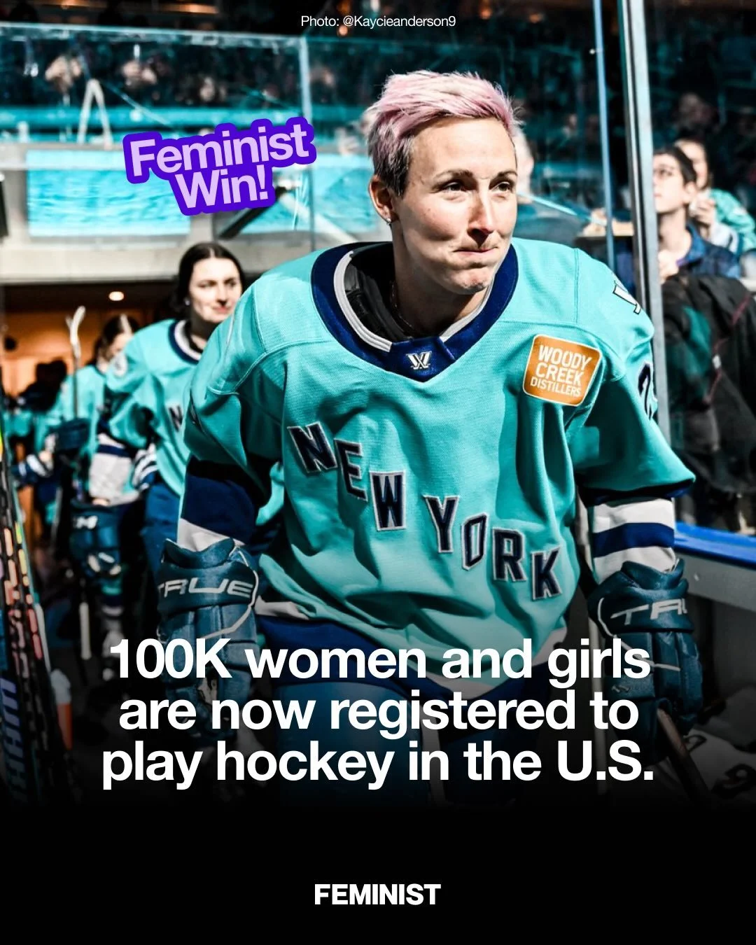 USA Hockey has officially surpassed 100,000 registrations from women and girls 🙌

Women&rsquo;s hockey is on the rise. Following the U.S. Women&rsquo;s Ice Hockey team bringing home gold from the 2026 Winter Olympics, USA Hockey has seen a surge in 