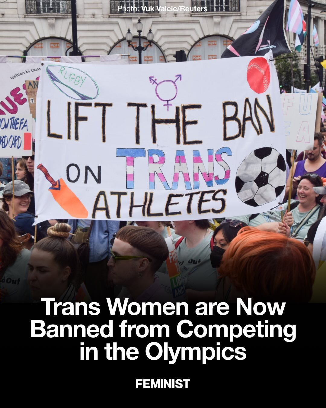 The International Olympic Committee has banned trans women from competing in the Olympics. The new IOC policy will determine eligibility for female events using a one-time SRY gene screening in an attempt to limit participation only to &ldquo;biologi