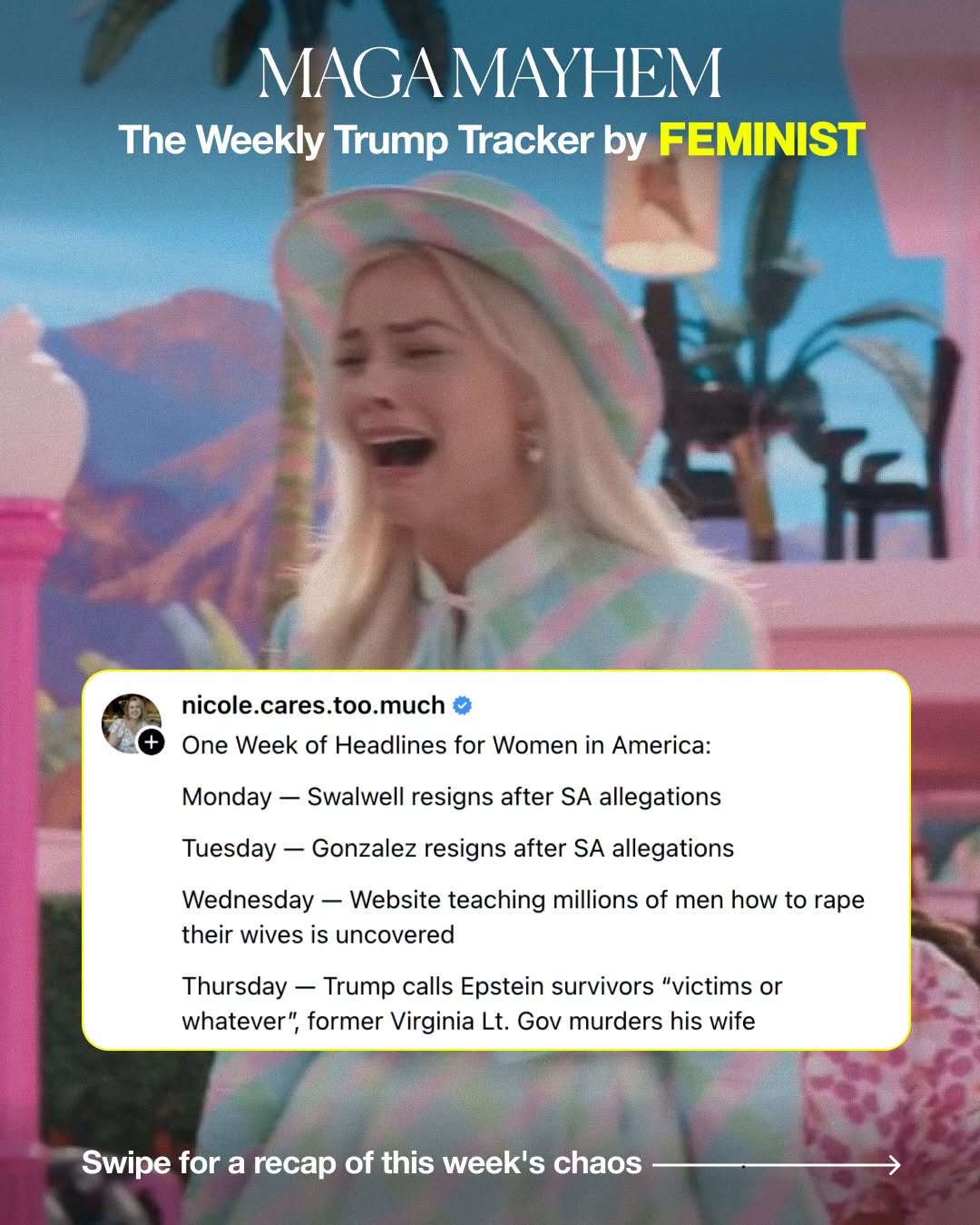 Here&rsquo;s what&rsquo;s happening this week in MAGA Mayhem&hellip; ⬇️&nbsp;🫠&nbsp;😡&nbsp;What else should our community be aware of? Let us know in the comments 💬

1️⃣&nbsp;Men aged 18-25 will automatically be enrolled in the draft (selective se