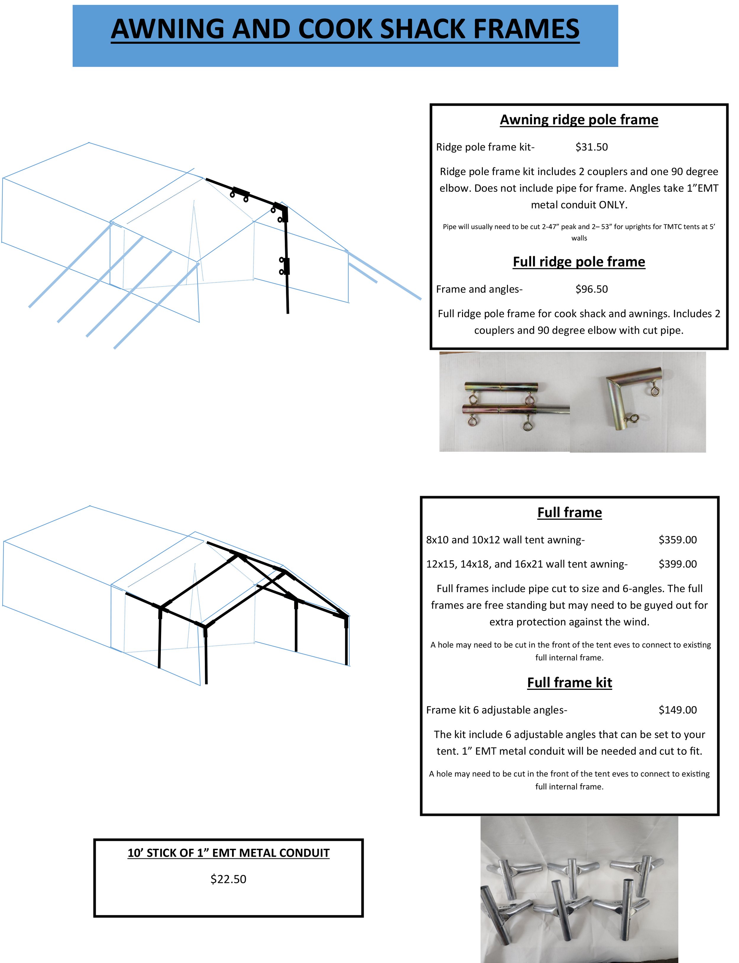 Tent awning and frame price sheet July 2023-2.jpg