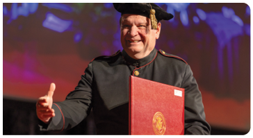 Mark Stehlik at graduation