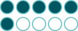 showing 6 of 10 circles filled in