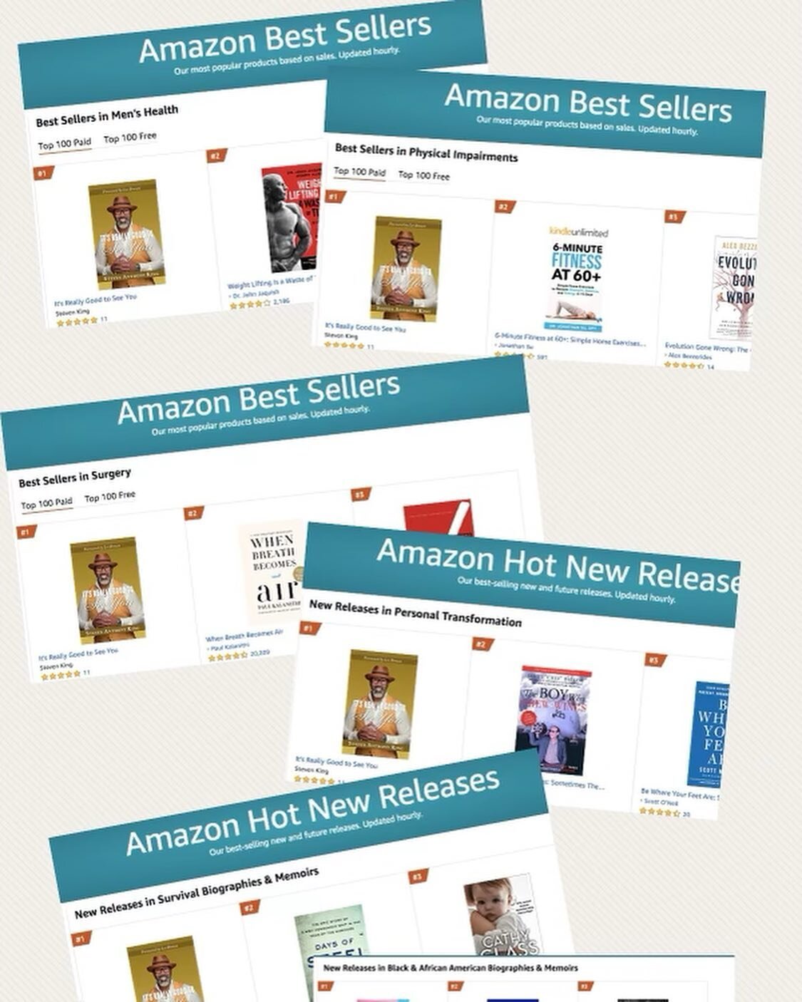 We Did It!!!
#1 Best Seller In The Country!!! @thelesbrown @youngexekutive @lmjpratt 
.
.
#itsreallygoodtoseeyou #motivationalquotes #motivational #motivationalspeaker #inspiration #inspirational #inspirationalquote #inspirationalthoughts #authorsofi