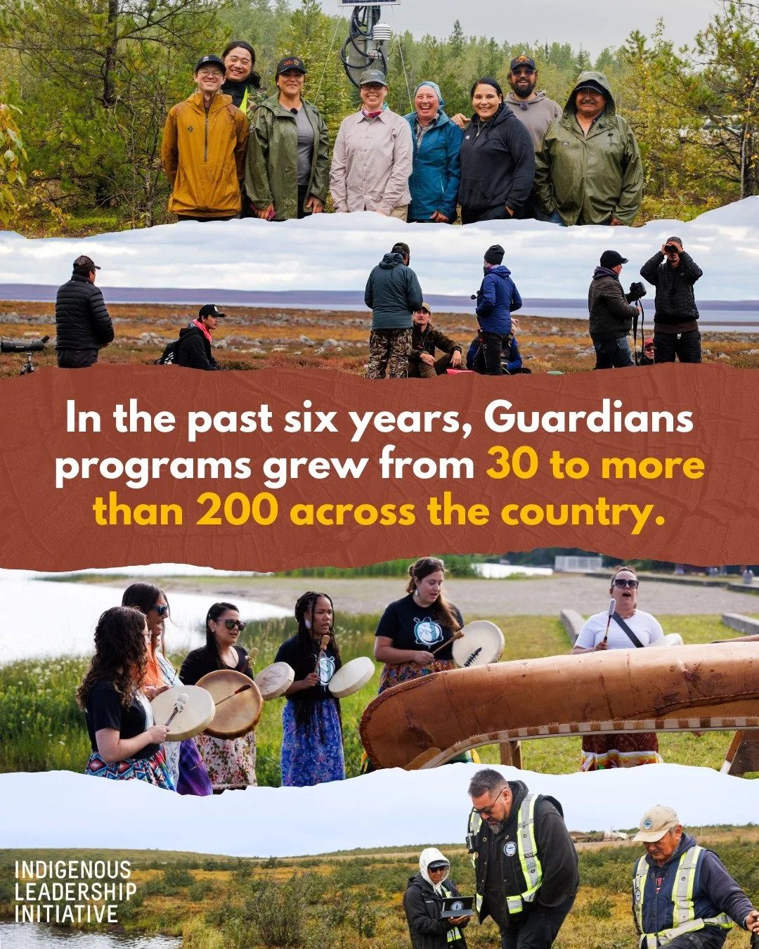 From 30 to more than 200 Guardians programs in just six years 🙌

That&rsquo;s hundreds of teams across the country caring for lands and waters, responding to local needs in ways that reflect the priorities of their Nation, and strengthening their co