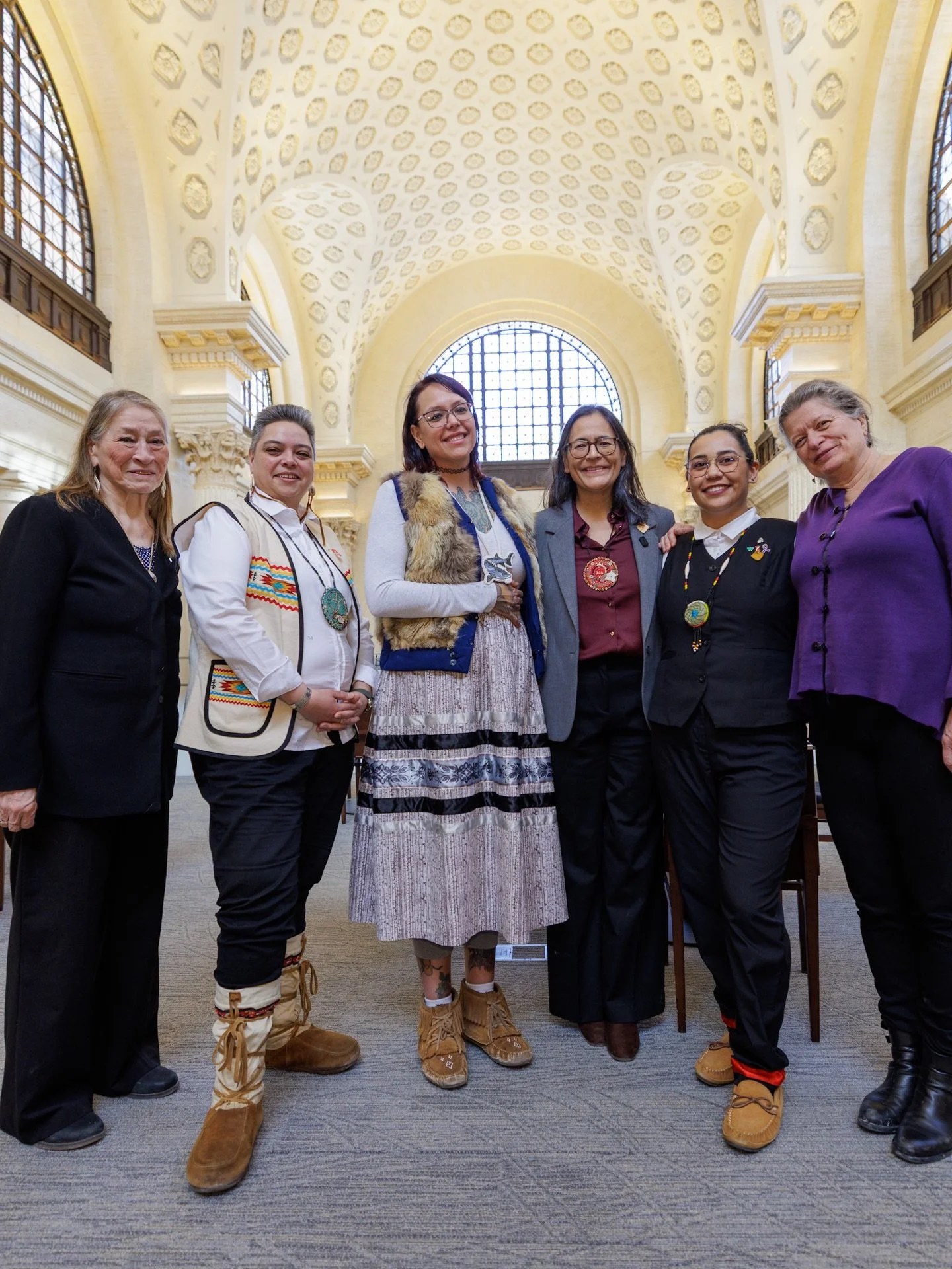 What a week in Ottawa with the First Nations Women Transforming Conservation Fellows and @wcs.canada ! 👇  The Fellows were accompanied by leaders who have walked these halls before &ndash; including Val&eacute;rie Courtois, Justina Ray, and The Hono