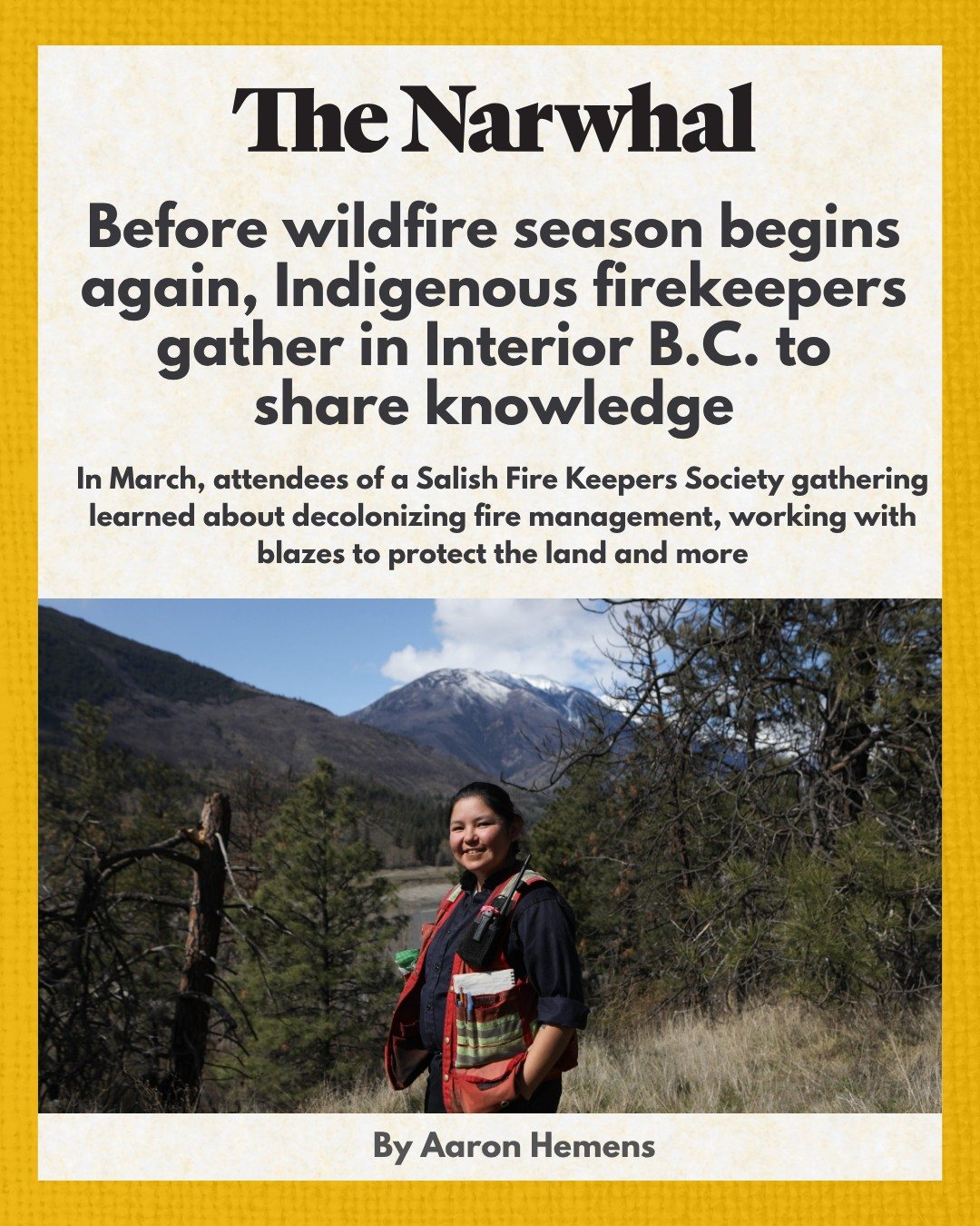 As yet another wildfire season is upon us, conversations about wildfires are growing across the country. But so are the solutions.

At the &lsquo;Reigniting The Land&rsquo; gathering in Interior B.C., over 100 Indigenous fire experts and community me