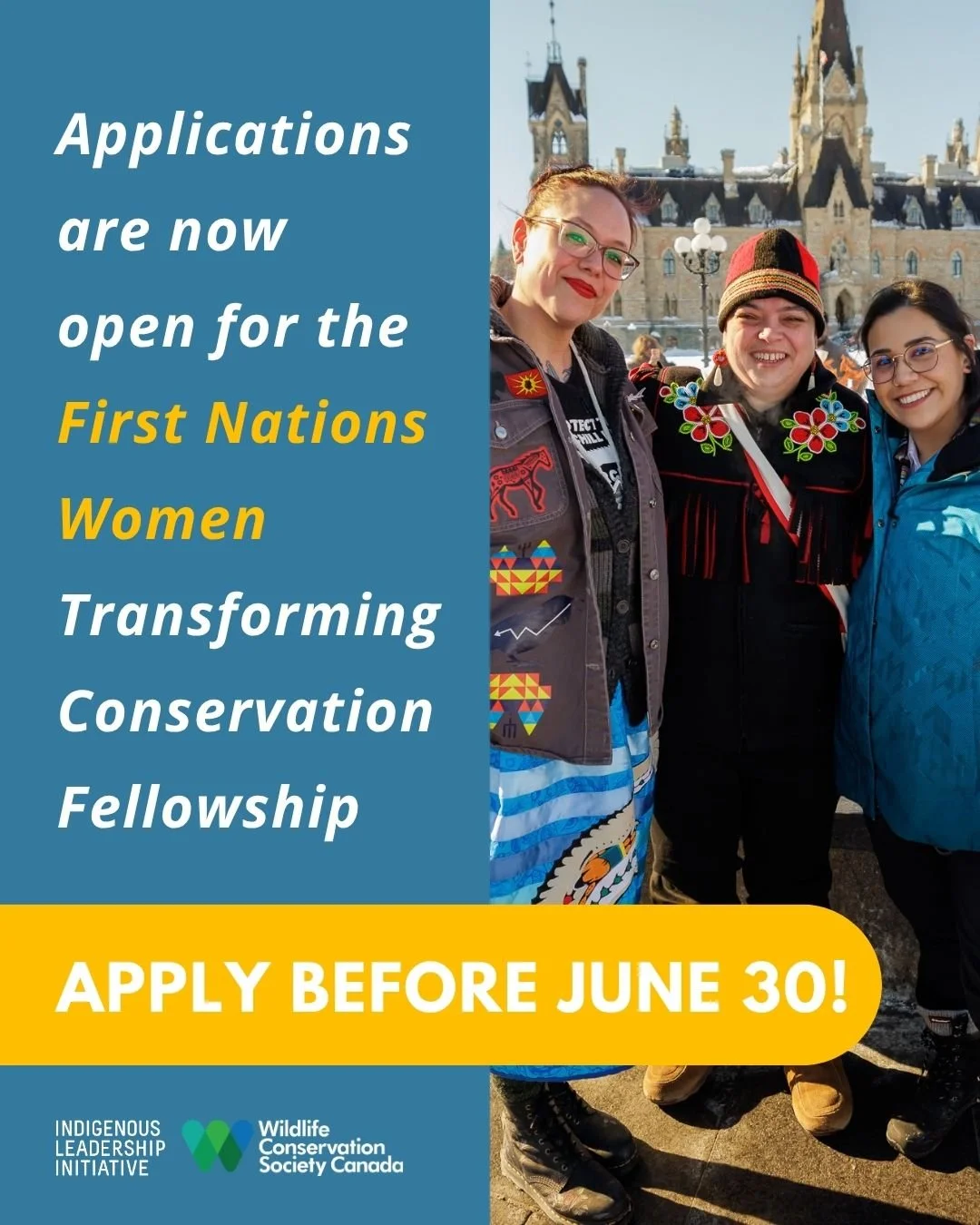 Are you looking for an opportunity to expand your skills and experience as a First Nations woman in conservation leadership? 🌱

Well, here&rsquo;s your friendly reminder that the First Nations Transforming Conservation fellowship application is now 