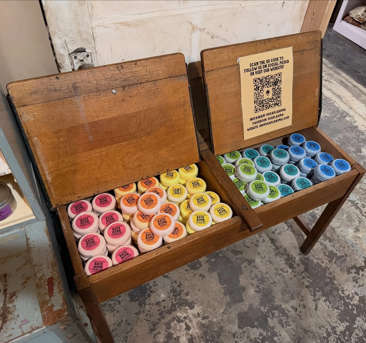 Y&rsquo;all have been wiping us outta bath bombs lately so we added twice as many! Stop by @meadowgoldmack on Route 66!