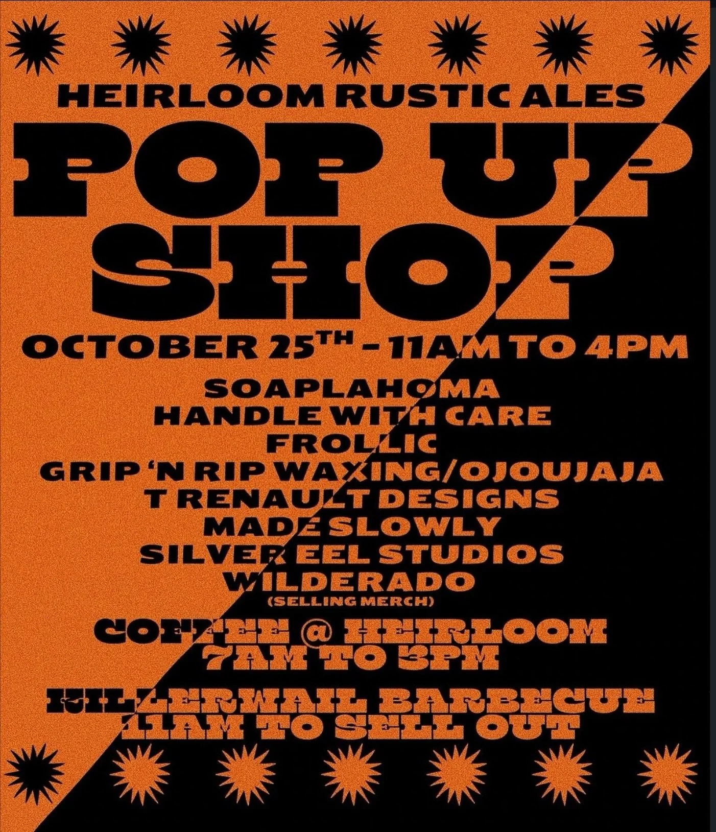 Come see us this Saturday at @heirloomrusticales!!! There is lots of cute Halloween stuff going on that day so come by our booth dressed up and we&rsquo;ll give you some candy 🎃