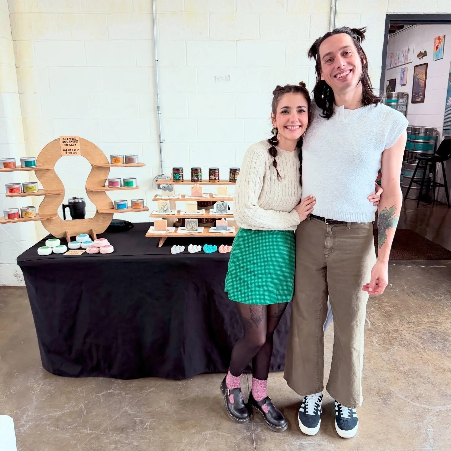 We&rsquo;re set up at @heirloomrusticales til 4pm today for the mini market! We&rsquo;re set up on the brewery side! @killerwailbarbecue is outside slinging barbecue. Come finish your holiday shopping!!! 🩶