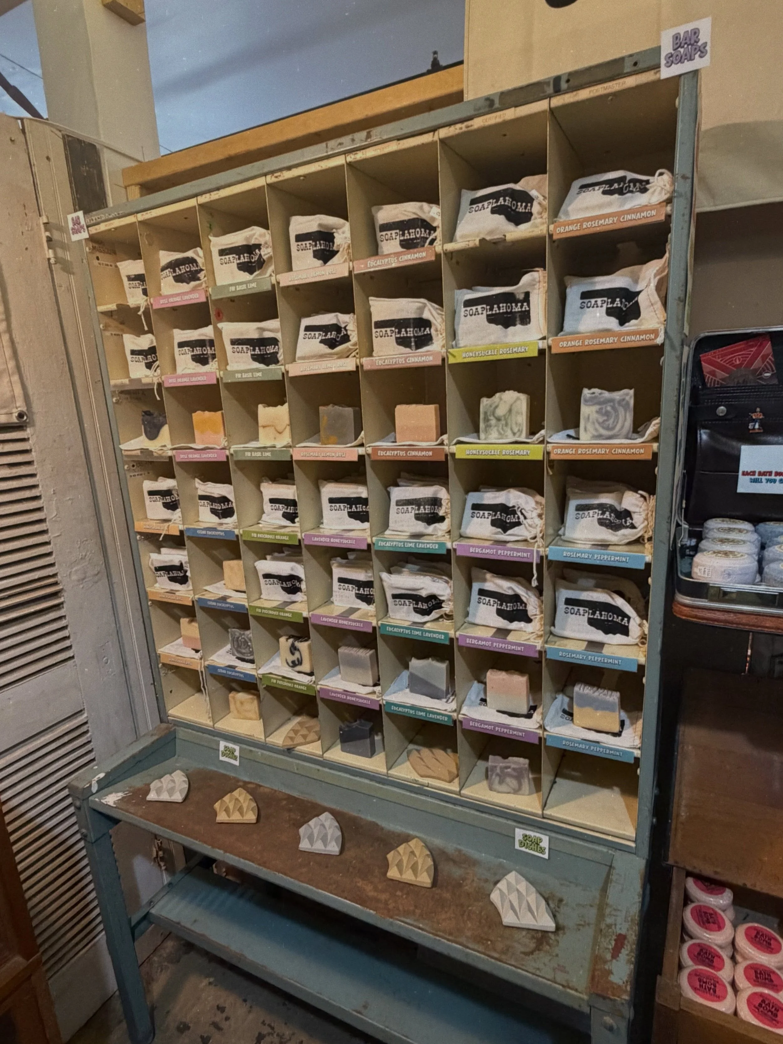 We did a massive soap restock at @meadowgoldmack last weekend! There are five new summer scents available 👀 stop by and shop 7 days a week on Route 66! 🫶🏼