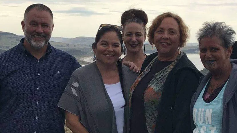 Strategic Development Team Indigenous Education: Ron Bull, Shelley Charles, Janine Kapa, Suzanne Ellison, Khyla Russell in Aotearoa (New Zealand) 2019