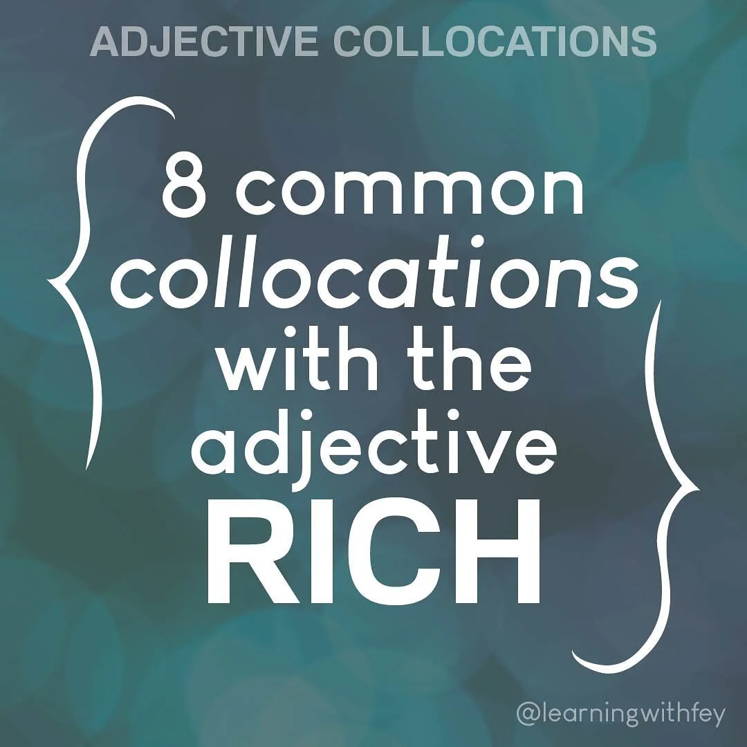 Did you know that the adjective &ldquo;rich&rdquo; can be used with all these words and its meaning then changes? 

Here&rsquo;s how you can use each:
His rich vocabulary makes him sound really smart.
The Middle East has a rich history dating back ma