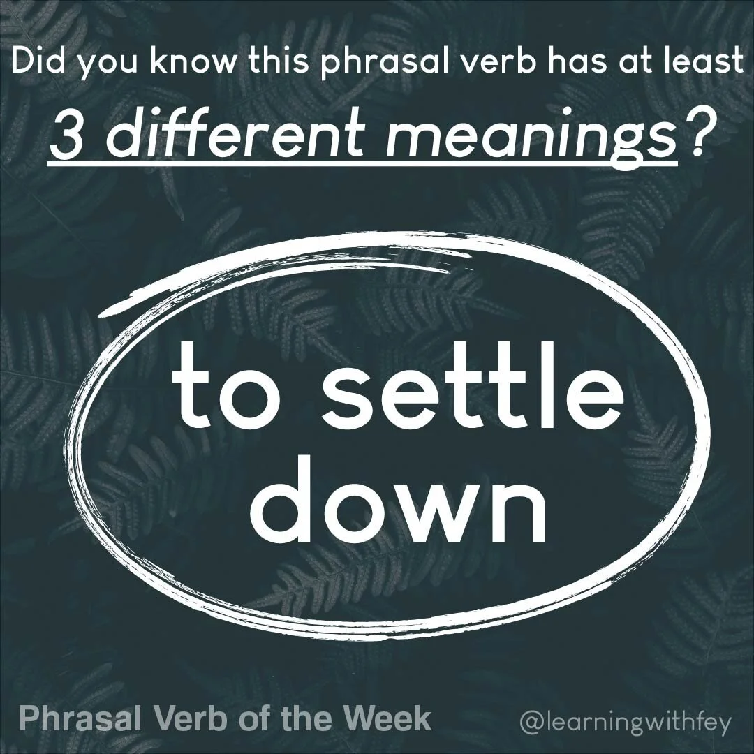 Here's another useful phrasal verb that is commonly heard in spoken language. 

Remember that all three meanings of this phrase have an intransitive use, which means there is no object after it. This means you can end the sentence right after the ver