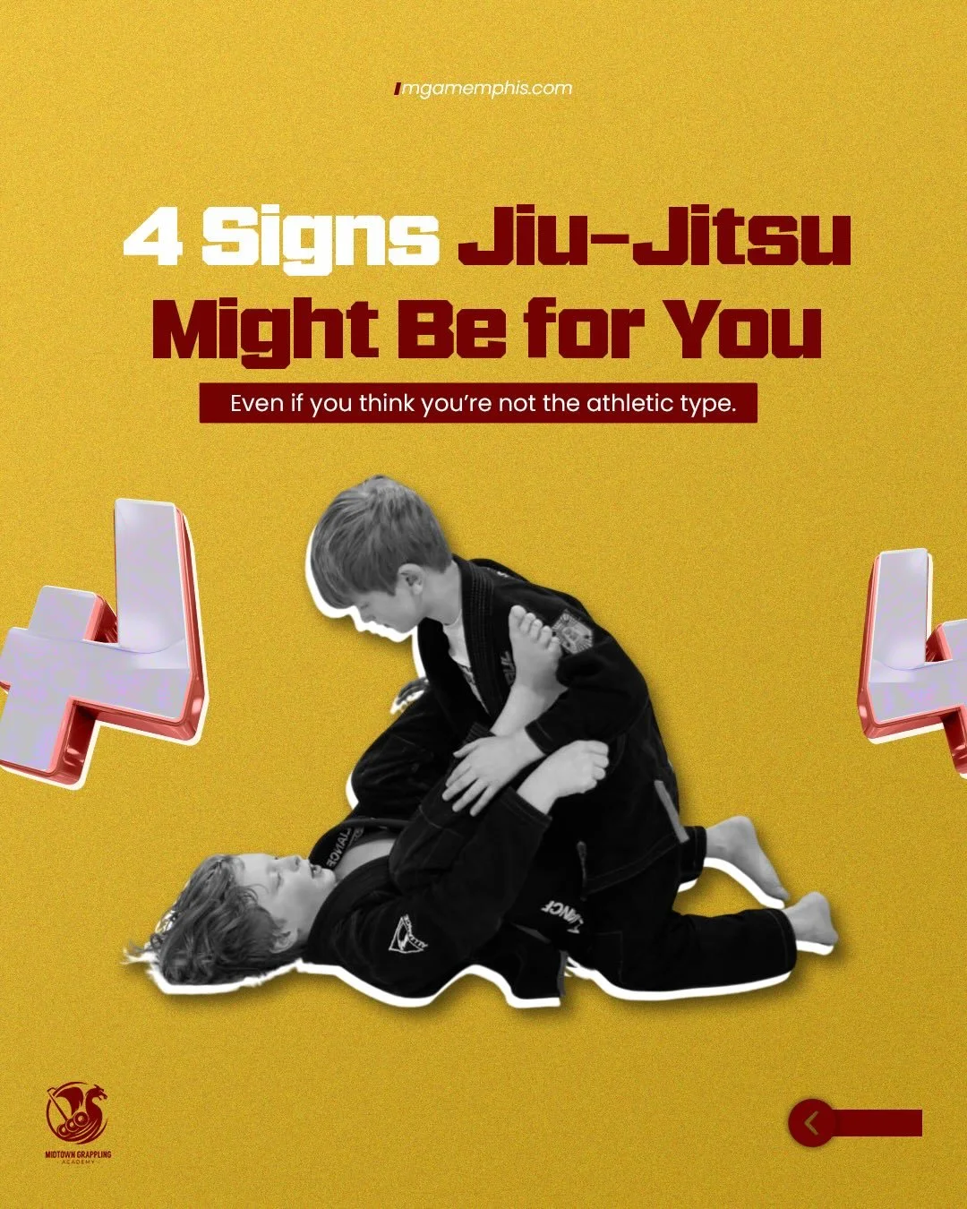 Did you recognize yourself in any of these signs?

Then Jiu-Jitsu might be for you. 🥋

#jiujitsu #memphis