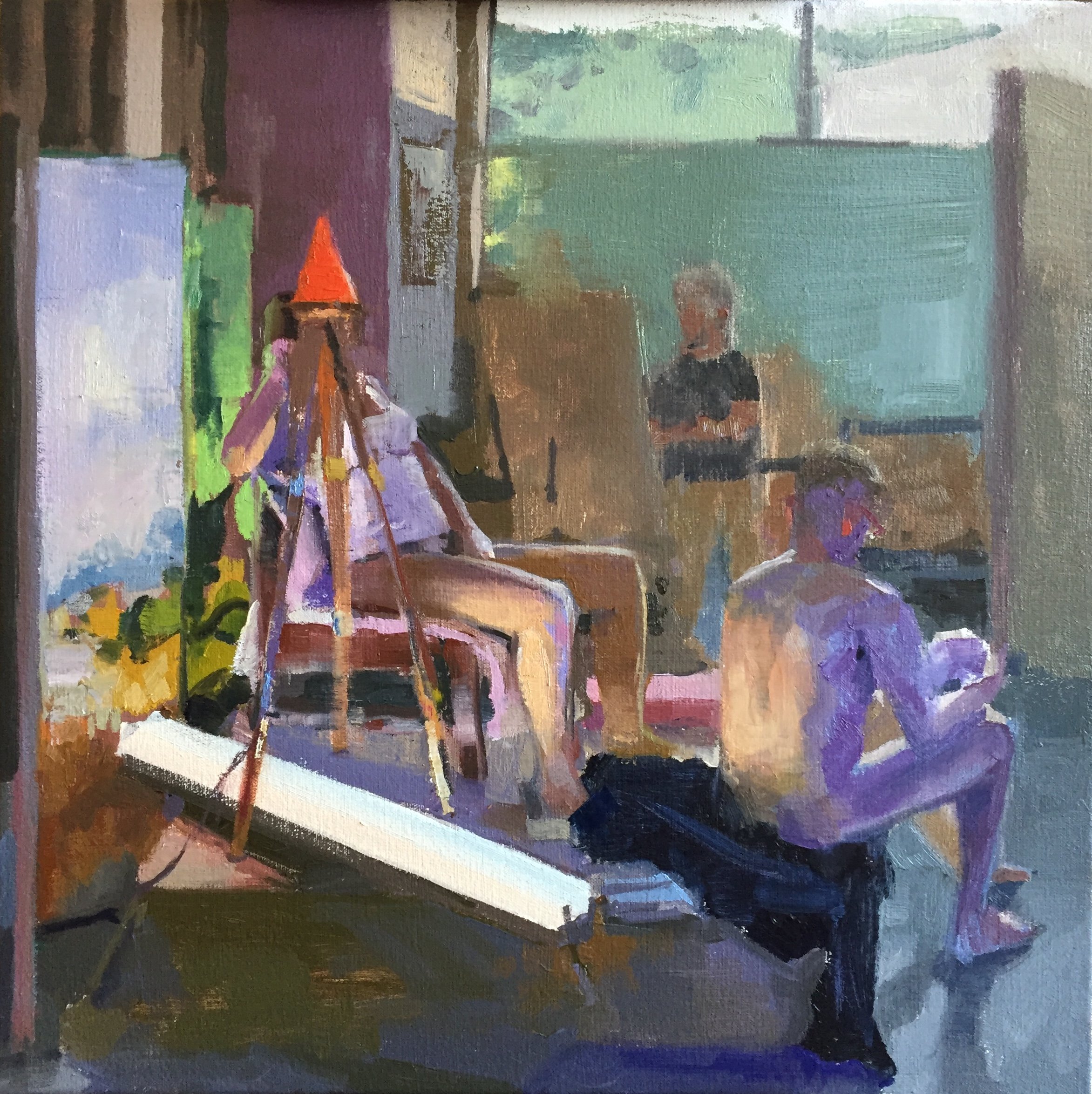 The Henrion prize winner
Nathan Perry
L & S In The Studio
Oil On Canvas