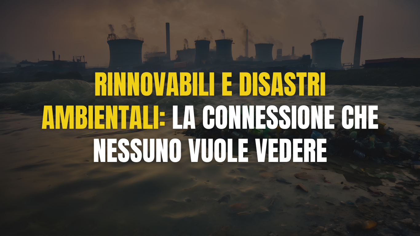 Rinnovabili e disastri ambientali: la connessione che nessuno vuole vedere