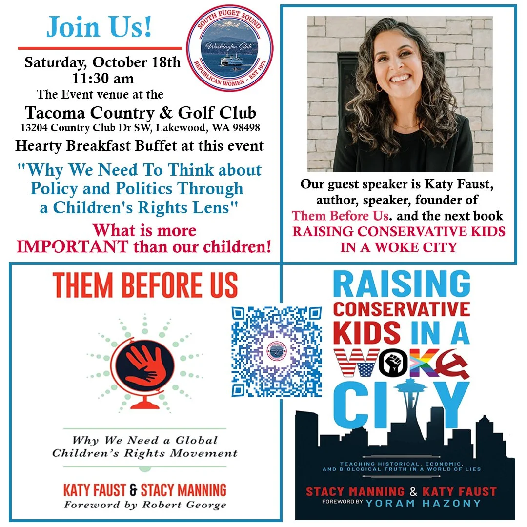 SPSRW October event with Speaker Katy Faust
