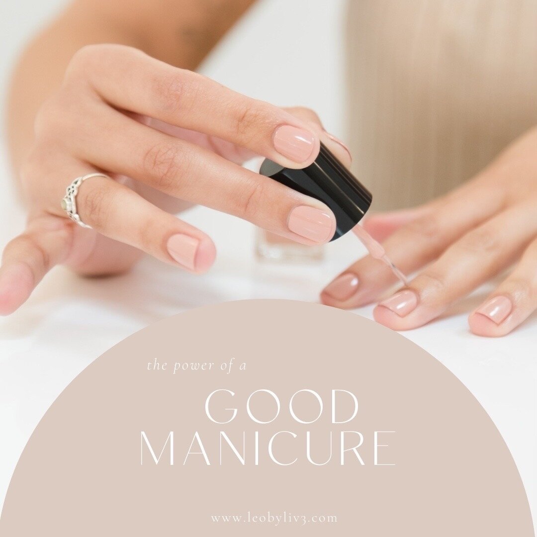 Invest in your nails, invest in yourself. The power of a good manicure is real! Book an appointment by visiting the link in our bio.⁠