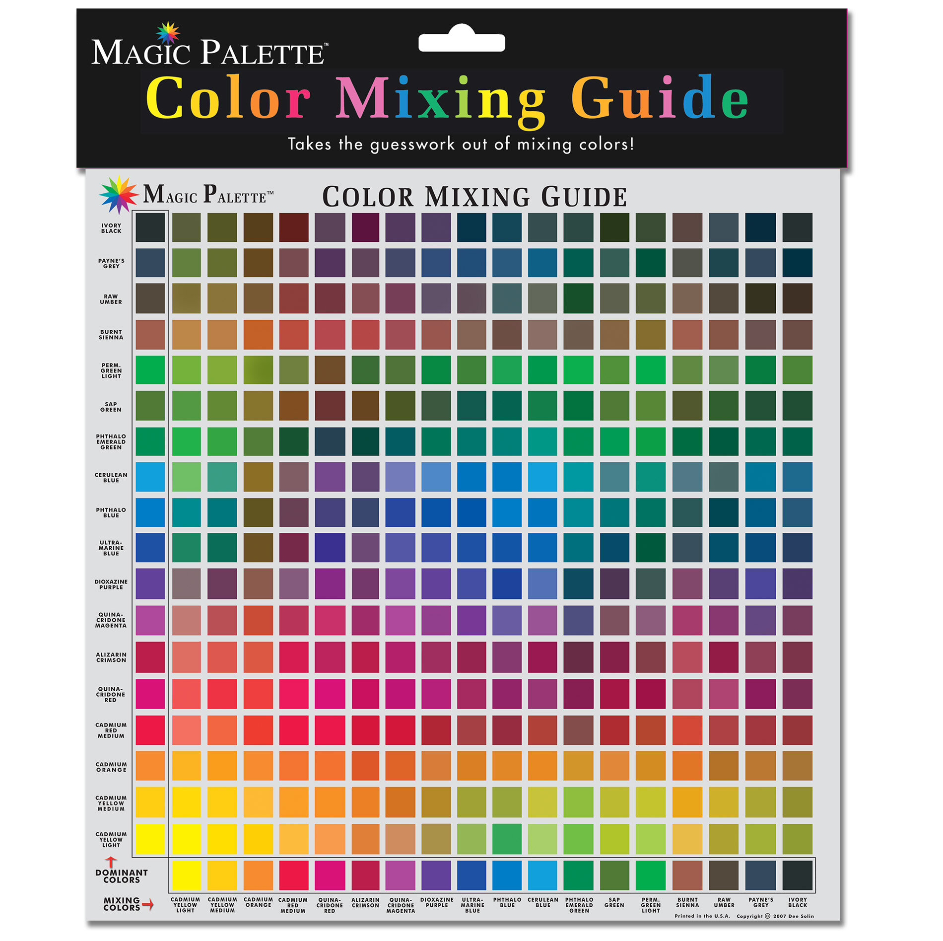 Baosity Multicolored Wheel Company Office Magic Palette Color Matching Guide Blending Chart 23.5x23.5x0.1 cm 
