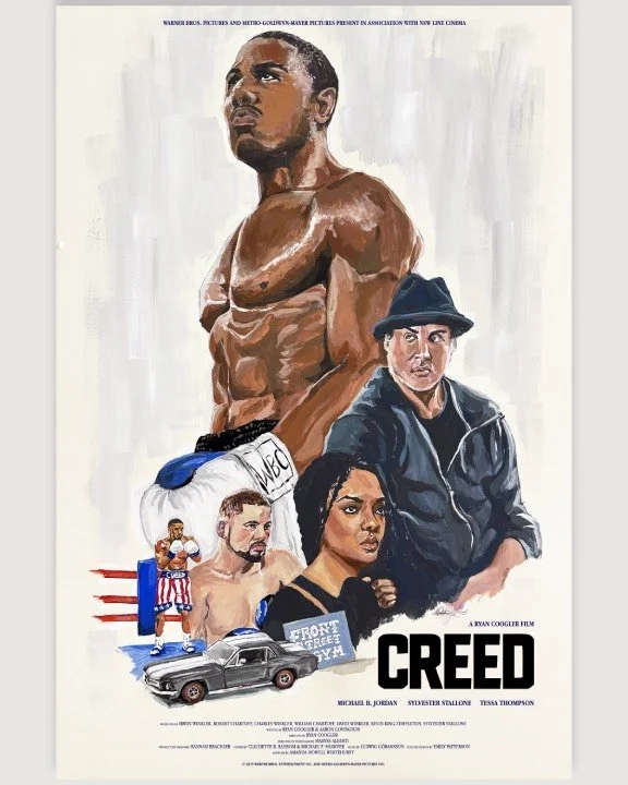 "Creed" AMP Gouache on Illustration Board © Amanda Howell Whitehurst 2025