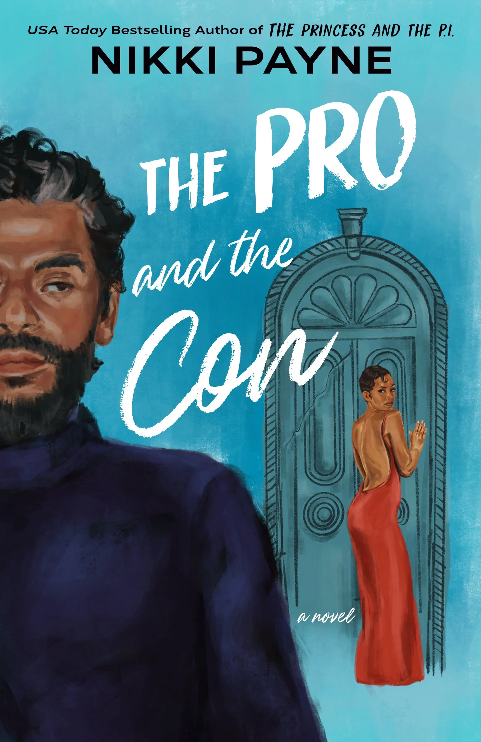 "The Pro and the. Con" Book cover Illustration for Author Nikki Payne © Amanda Howell Whitehurst 2026