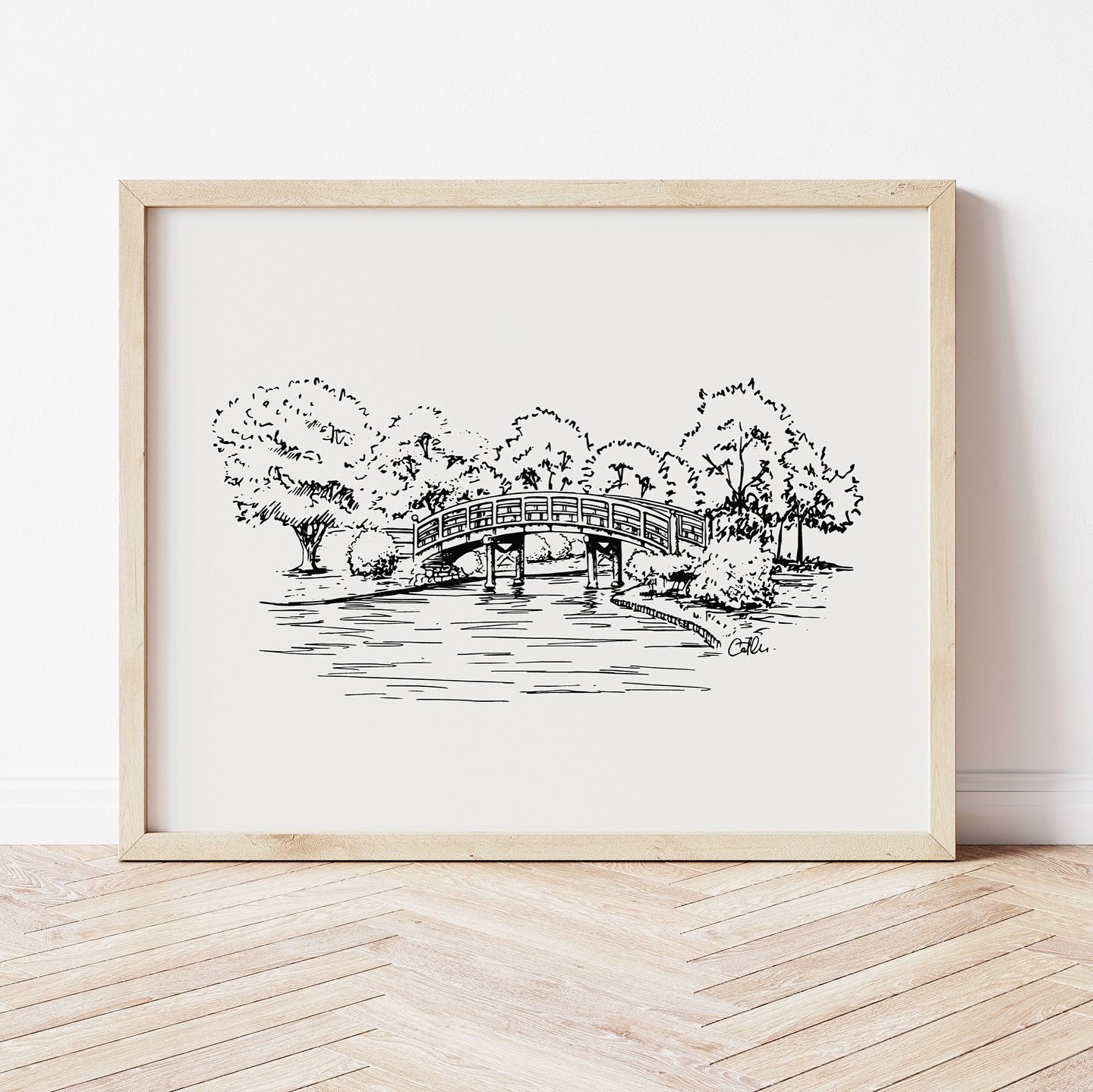 Hope you're enjoying your Sunday! These Japanese Garden ink sketches are now up in my Etsy shop in size 8x10. I could see them hanging in a nice little group of 4 in an office space or a bedroom. If you want them in a larger size, I'm happy to chat! 