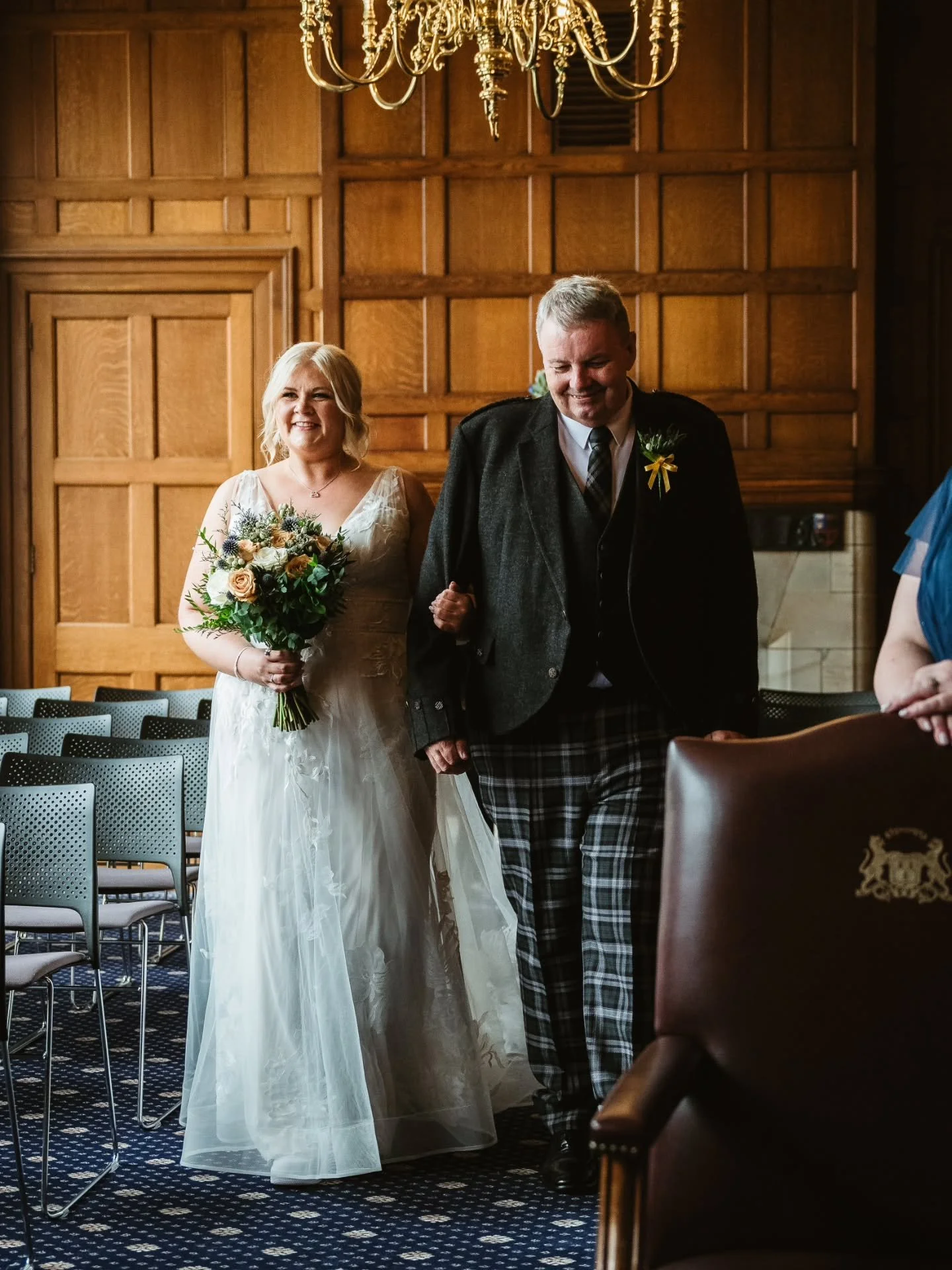 C&amp;L Preview

The second of Fridays weddings at Marischal College but certainly not the least. 

Such a relaxed and intimate ceremony, ended with a surprise confetti gathering at the front door, then followed by prosecco from the bottle and finish