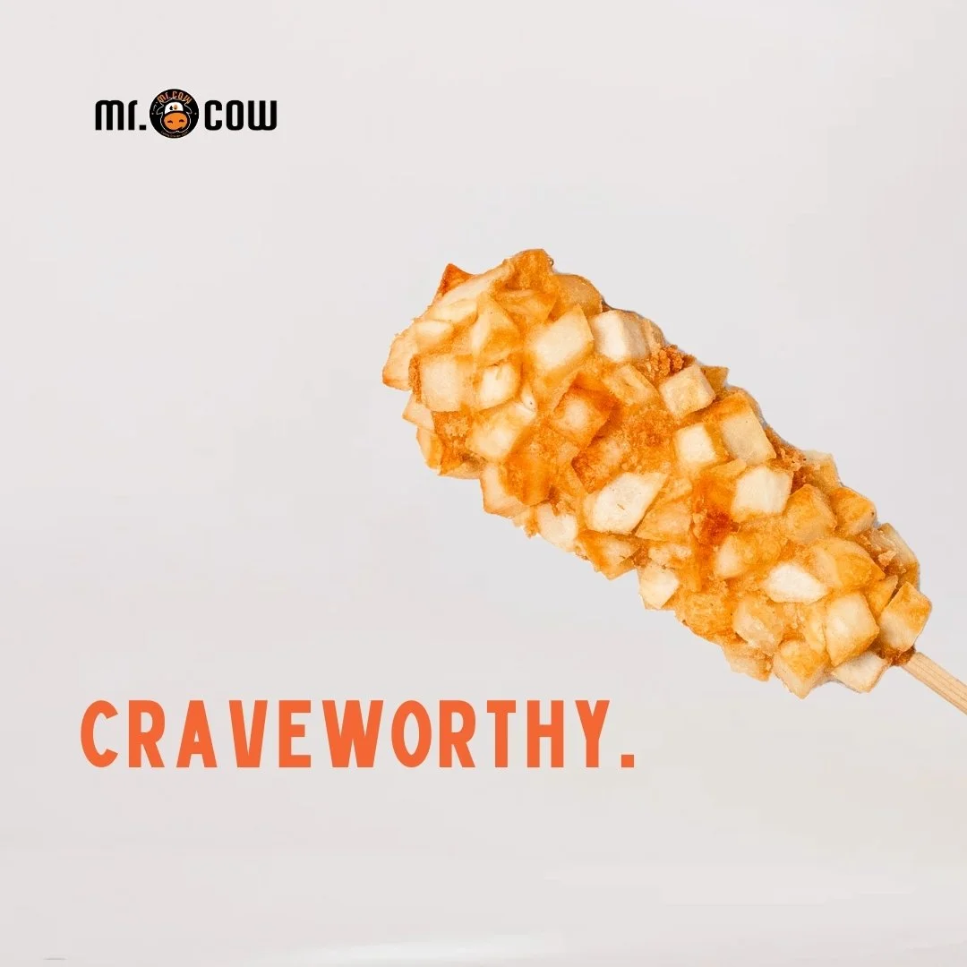 When the cravings hit, Mr. Cow Corndog's got you covered🤤 

From crispy bites to gooey cheese pulls, it's pure craveworthy.

#mrcowcorndog #mrcow #koreanCorndogs #FoodieGram #spicy #flaming #corndog #corndogs #hotdog #snack #love #follow #foodie #fo