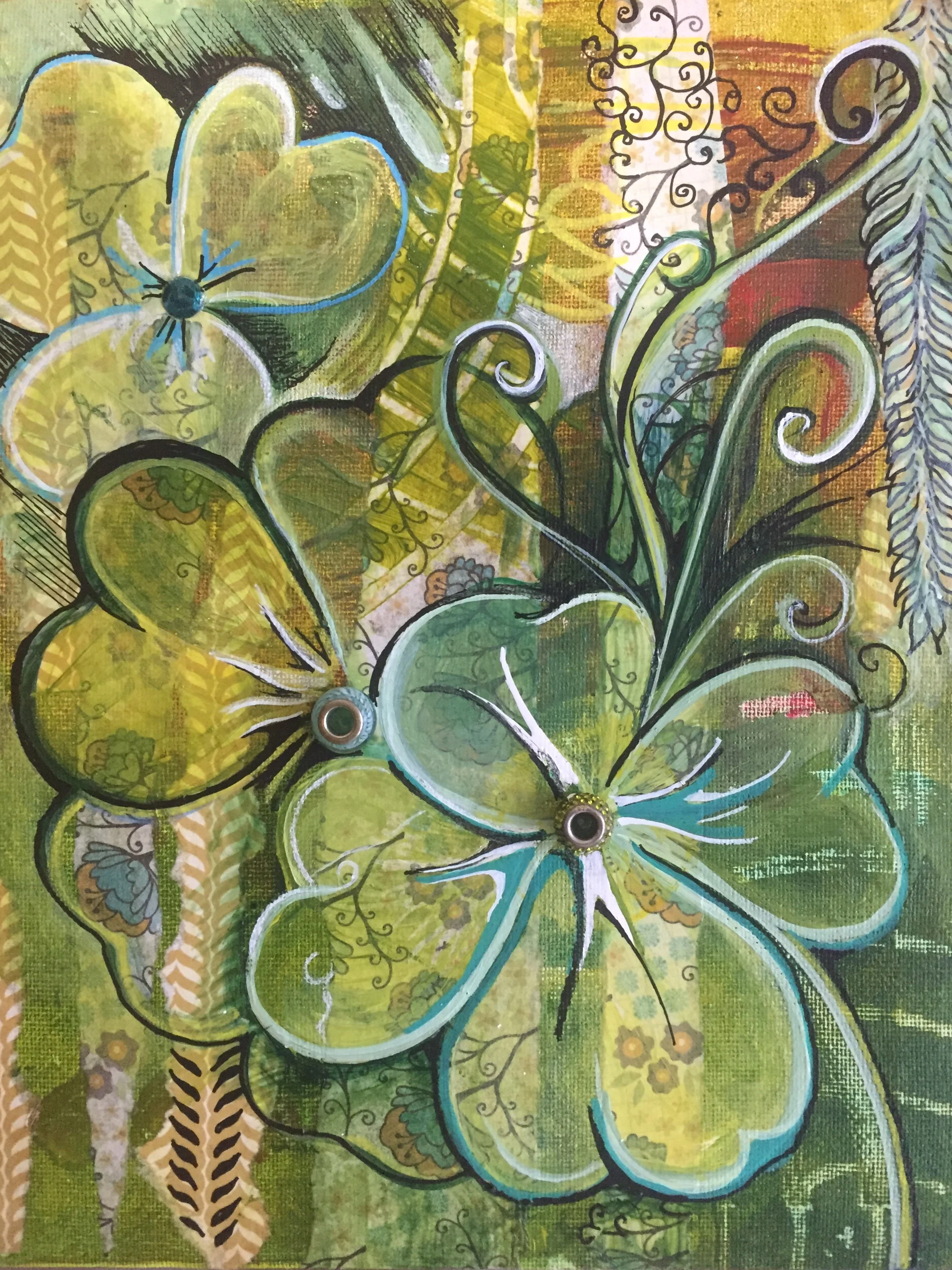 Blooming Blosoms and Green - Verdant Floral Fun