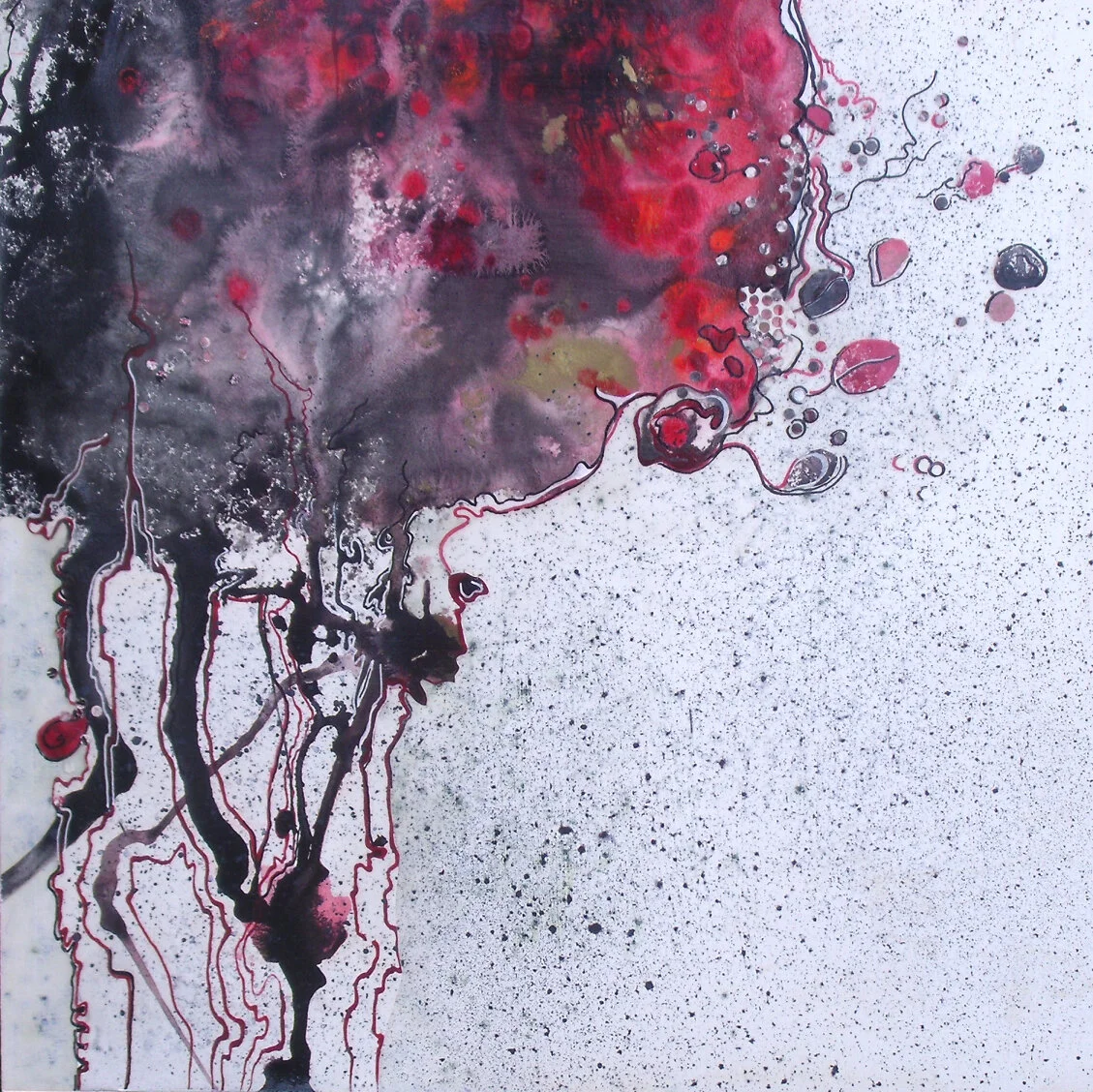 Are We Out of the Woods Yet?  24" x24"
Acrylic and collage