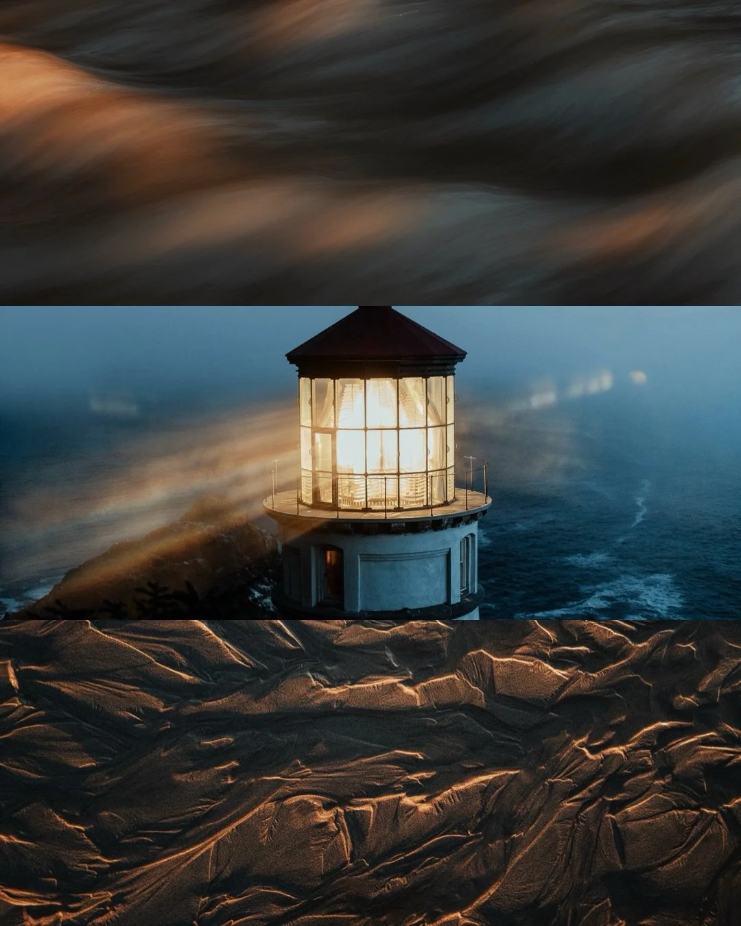 The sights, sounds, and textures of the formidable Oregon coast always draw me back. The coastal sea fog, the roaring rhythm of the waves, the way the light cuts through the mist and illuminates the landscape. Each visit leaves me in awe of the intri