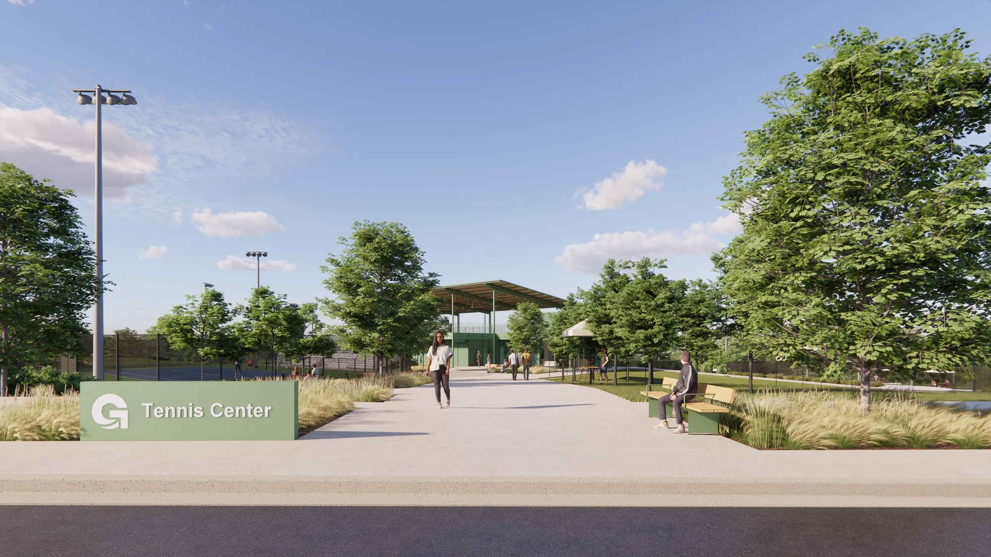Chambless King Architects - Gadsden Tennis Center - Gadsden, Alabama