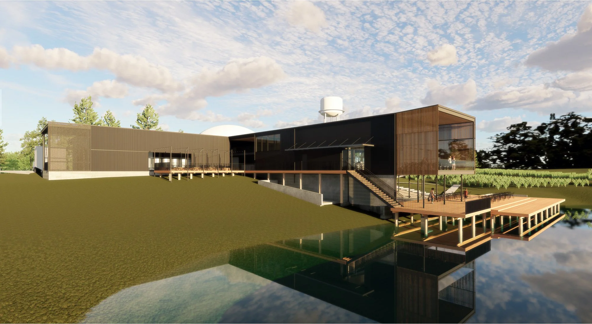 Chambless King Architects - Jules J. Berta Vineyard - Albertville, Alabama