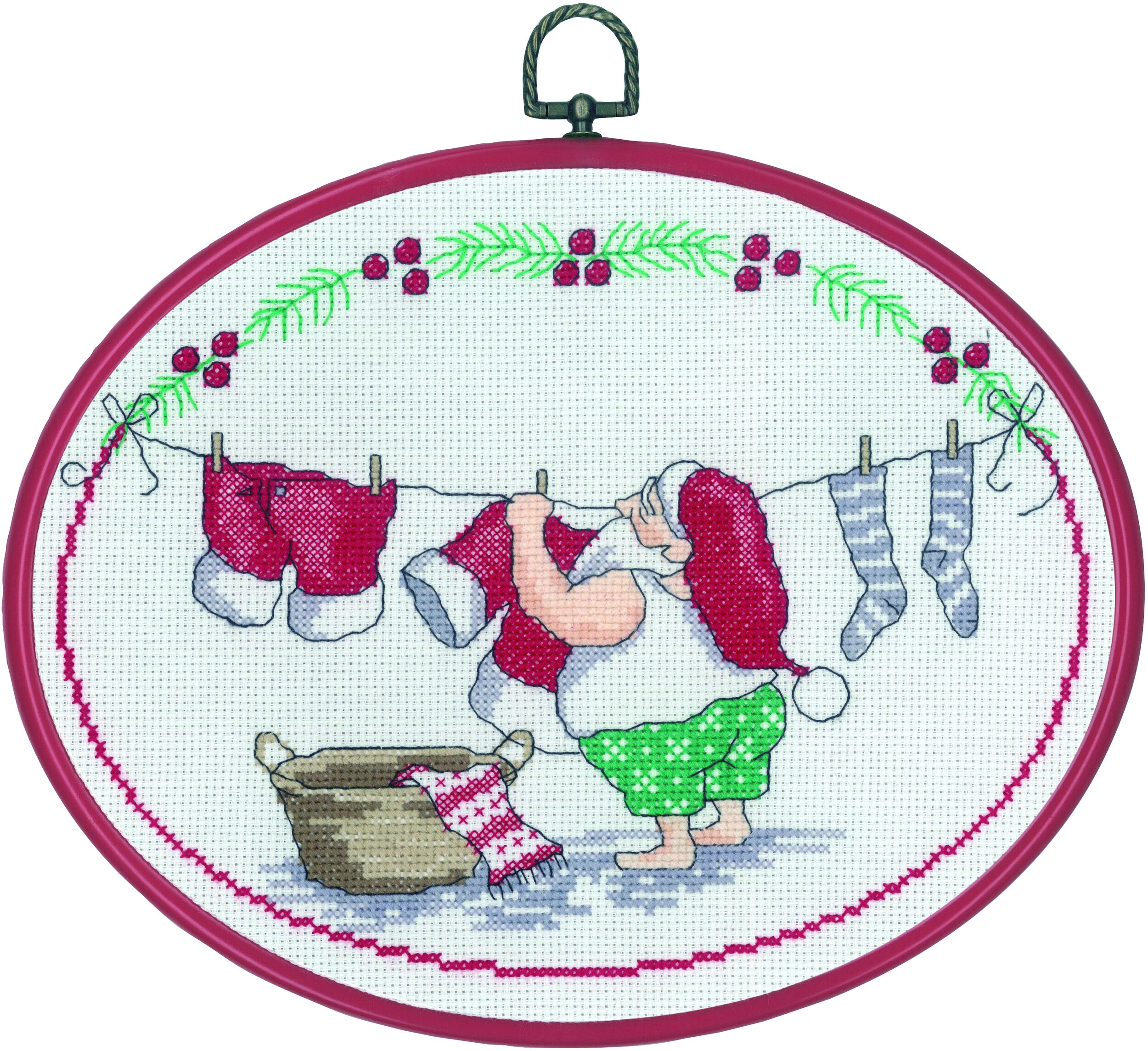 Rose Tree Cross Stitch Kit By Permin 20 X 62 Cm — Exquisite Cross