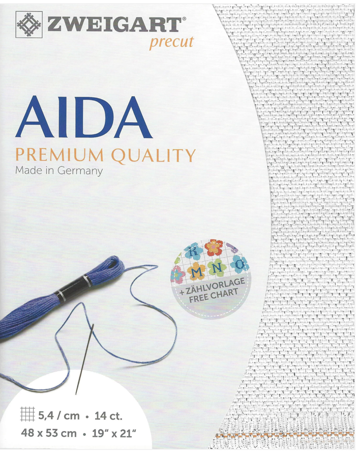 Zweigart Easy Count Aida Fabric 14 16 18 Ct, Easy Count Pre-gridded Cross  Stitch Aida Fabric 14 Count, Aida Cloth, Gridded Fabric 