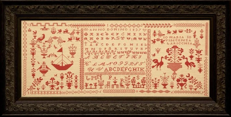Maria Vincenza Lariccha 1837 Pattern by Hands Across the Sea Samplers