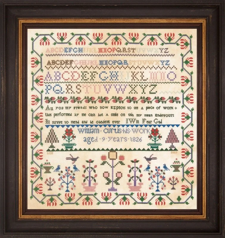 William Curtis 1826 - The Lord of the May 2026 -  Pattern by Hands Across the Sea Samplers