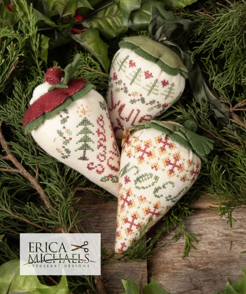 Christmas Berries Pattern by Erica Michaels Needleart Designs