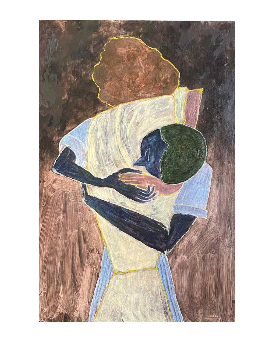 Oh, that's what intimacy is,Acrylic on plywood,90x60,SOLD