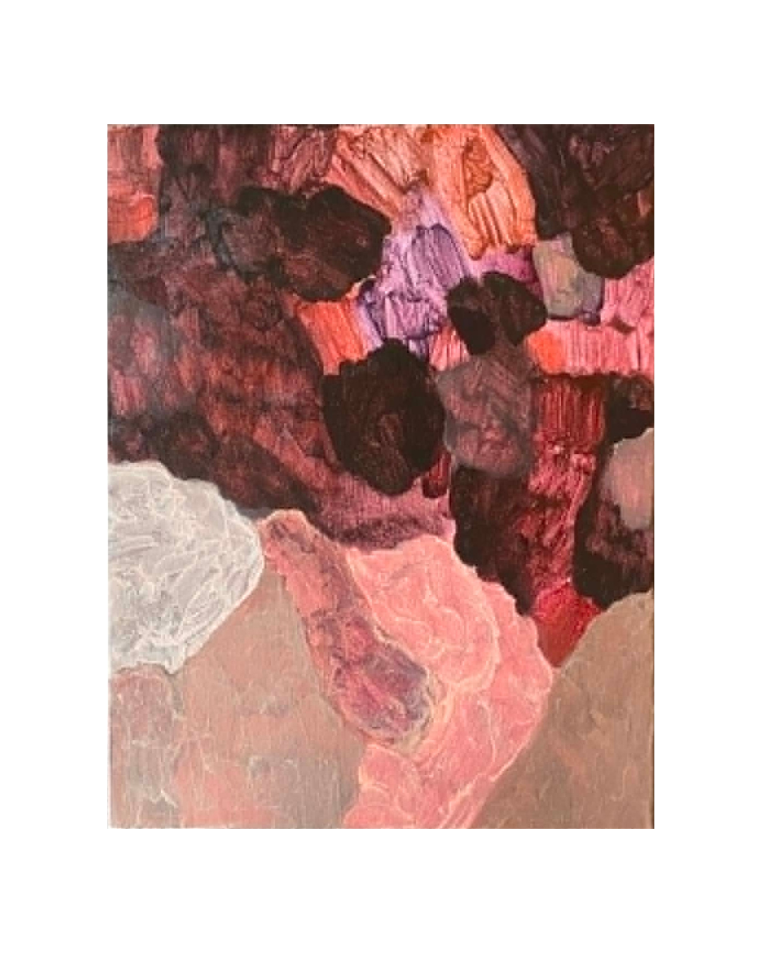 Glistening hands,2026, Acrylic paint on canvas,45.7x35.6