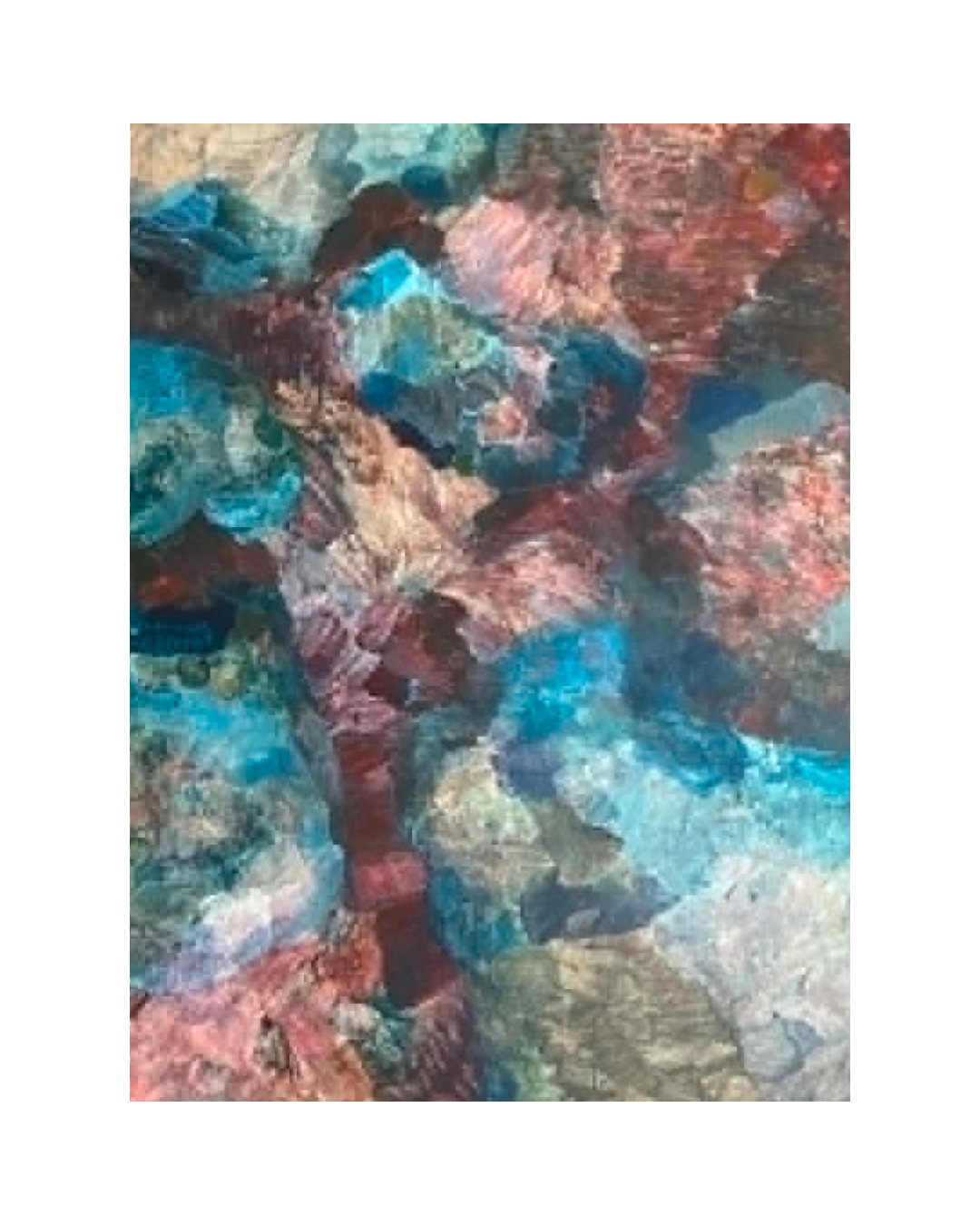 Let it be messy,2026,Acrylic paint on plywood,120x90 