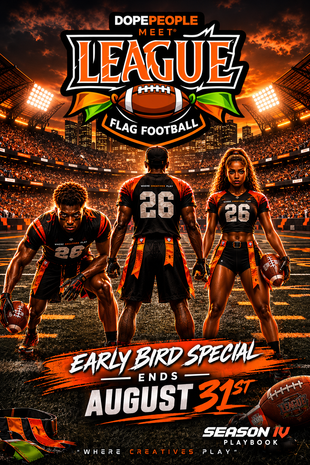 [EARLY BIRD SPECIAL] Flag Football Szn Portal is Open 