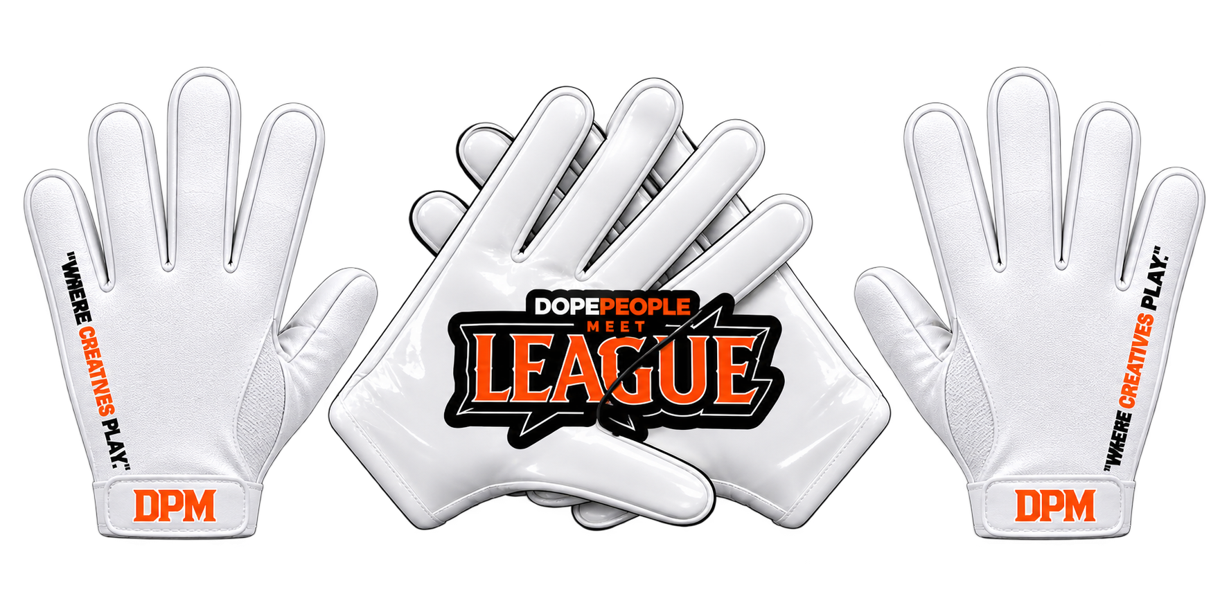DPM League White Football Gloves.PNG