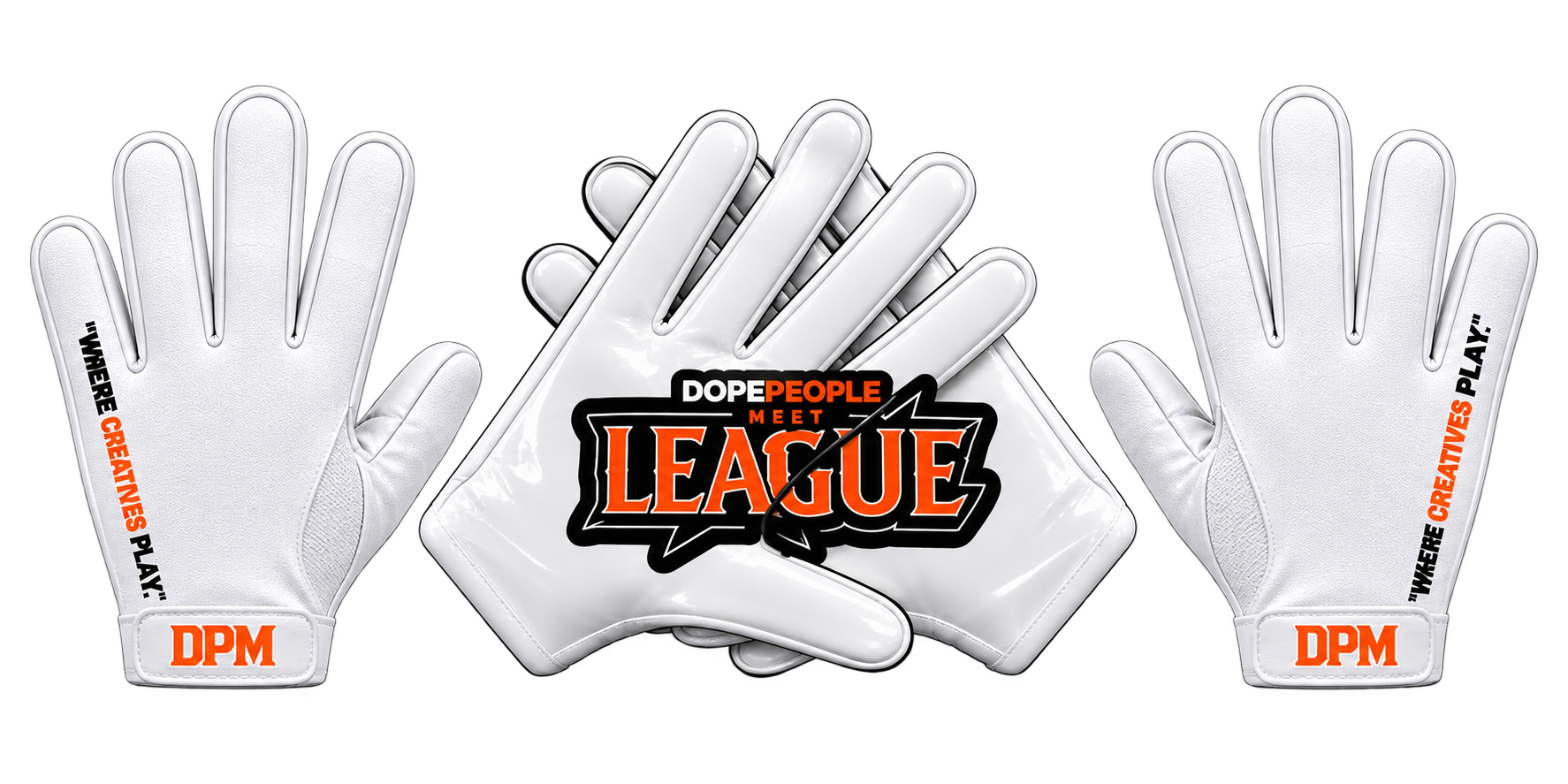 DPM League White Football Gloves.PNG