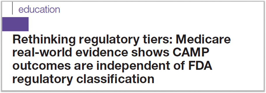 screenshot of the title of the publication rethinking regulatory tiers medicare real-world evidence